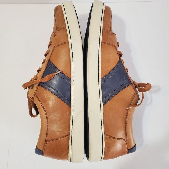 Born Mens Leather Baum Sneakers Size 13 Neutral - Picture 7 of 13